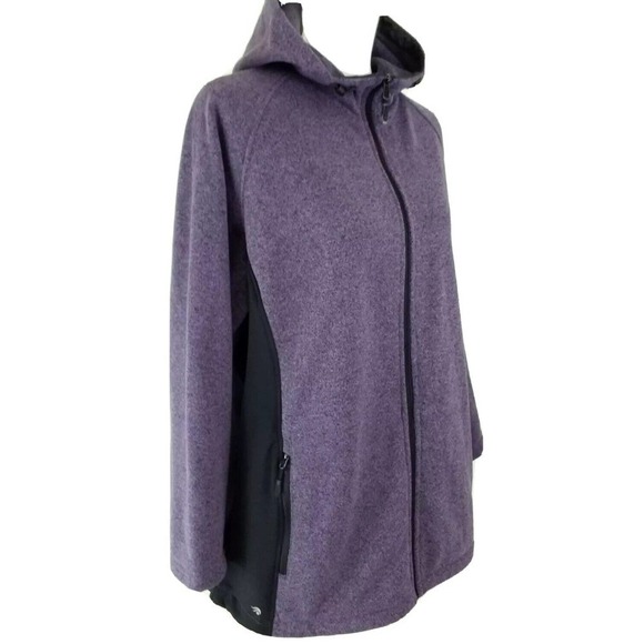 Ideology ~Woman Plus Size 1X~Purple/Black Montana Full Zip Hooded Jacket NWT $64 - Picture 11 of 12